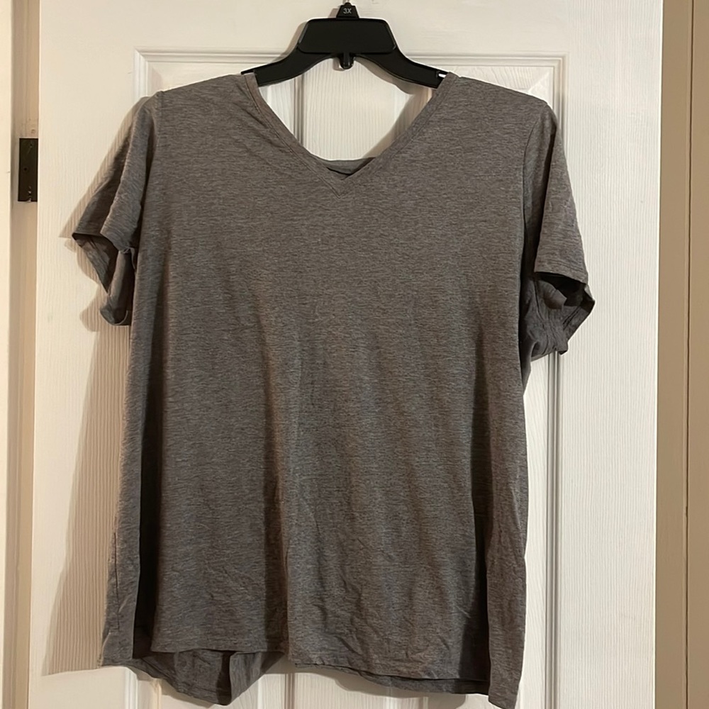Lane Bryant gray cotton T